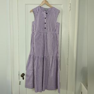 Everlane Tiered Midi Dress in Orchid